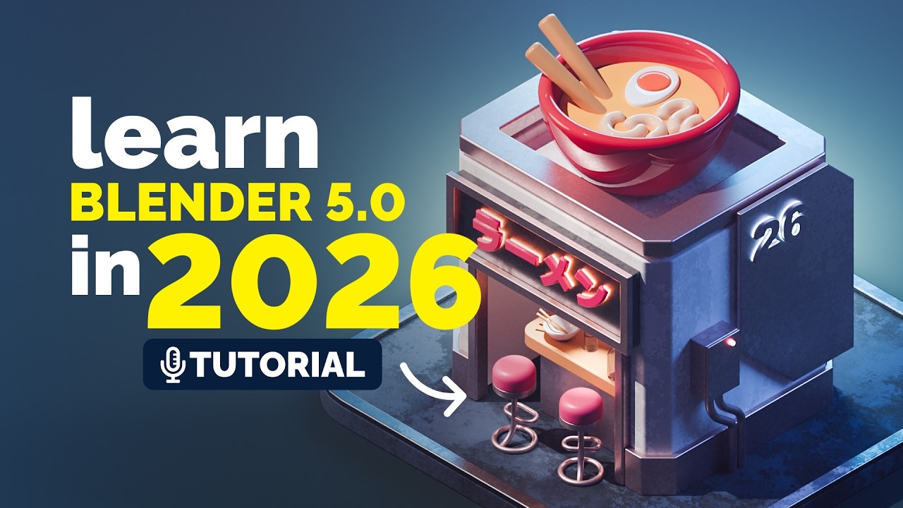 2026 Blender 5.0 Beginner Tutorial