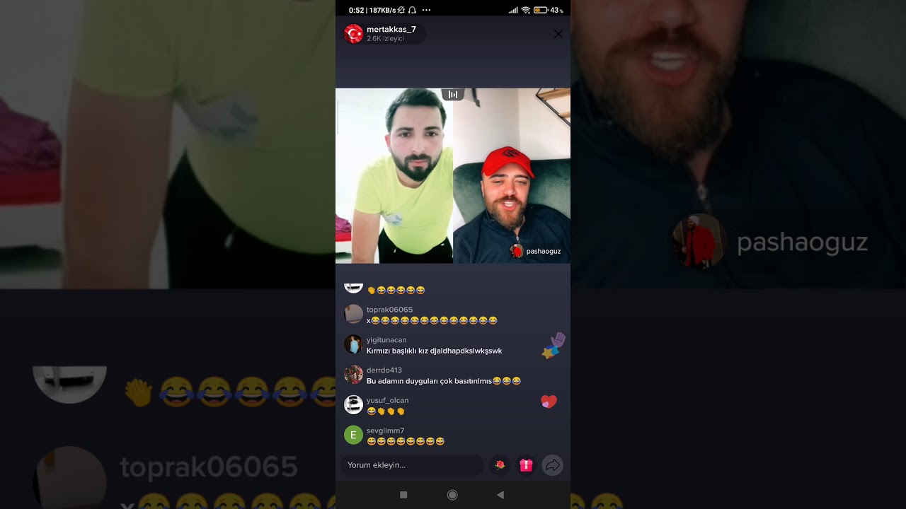 Mert Akkaş Pashaoguz Tiktok Canlı Yayını Kavgası Part 3 16.02.2021