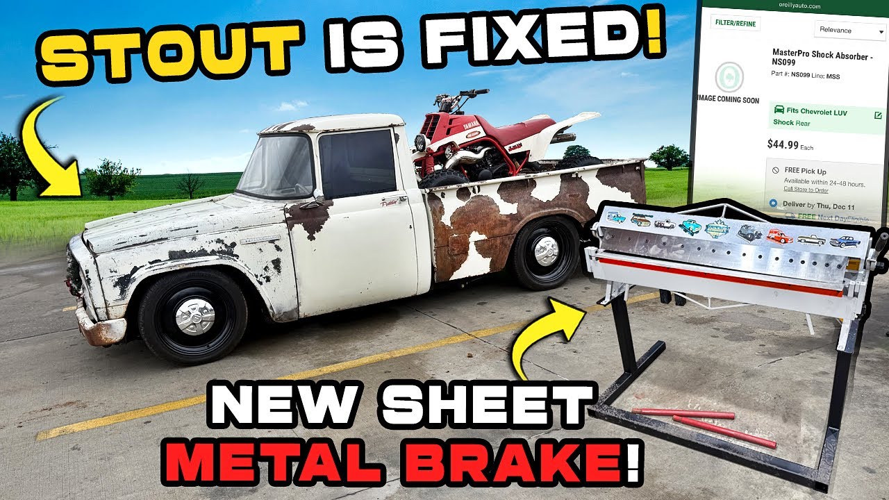 I DROPPED my new SHEET METAL BRAKE. Stand build, Stout Upgrades, MORE!