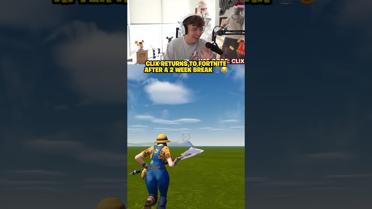 Clix RETURNS to Fortnite after 2 week break 🗑️😂