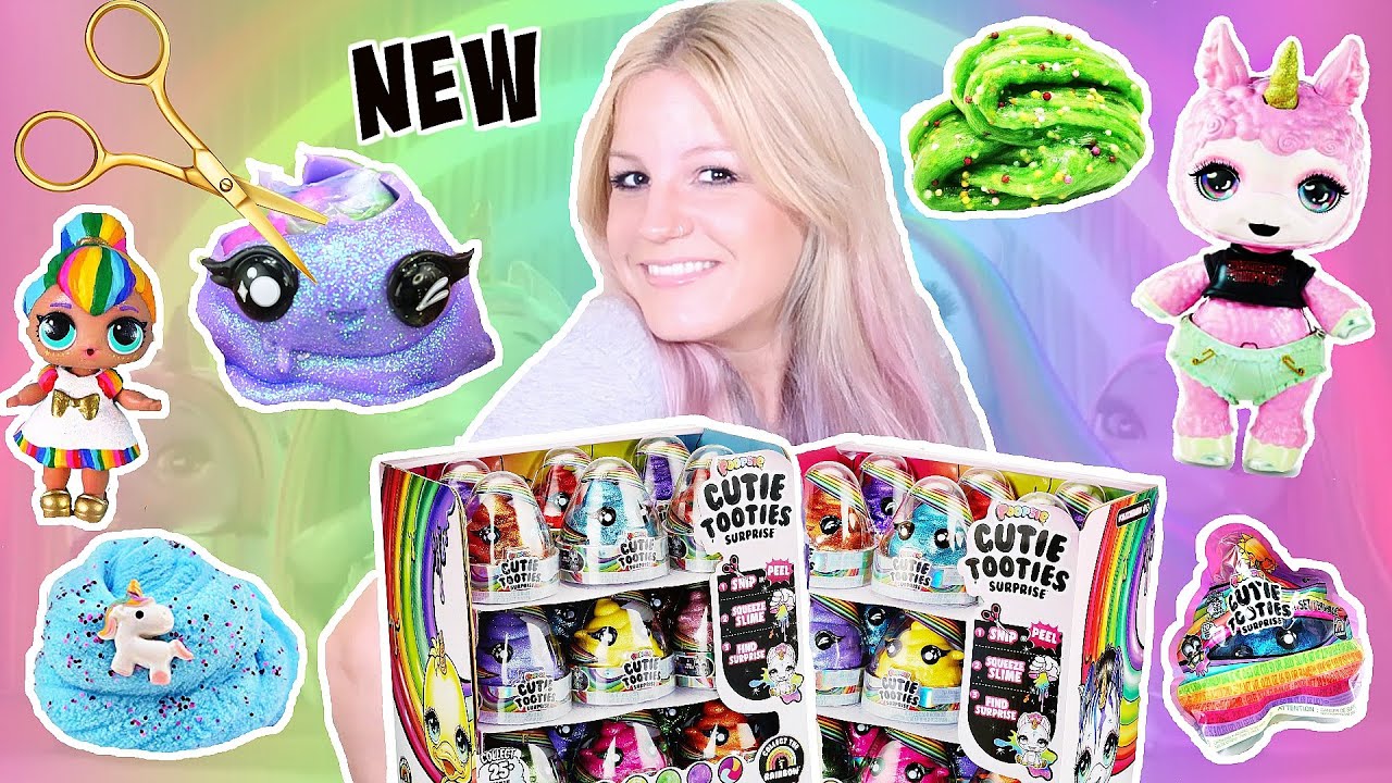CUTIE TOOTIES Surprise Display I DIY Unicorn Rainbow Slime Unboxing deutsch I PatDIY