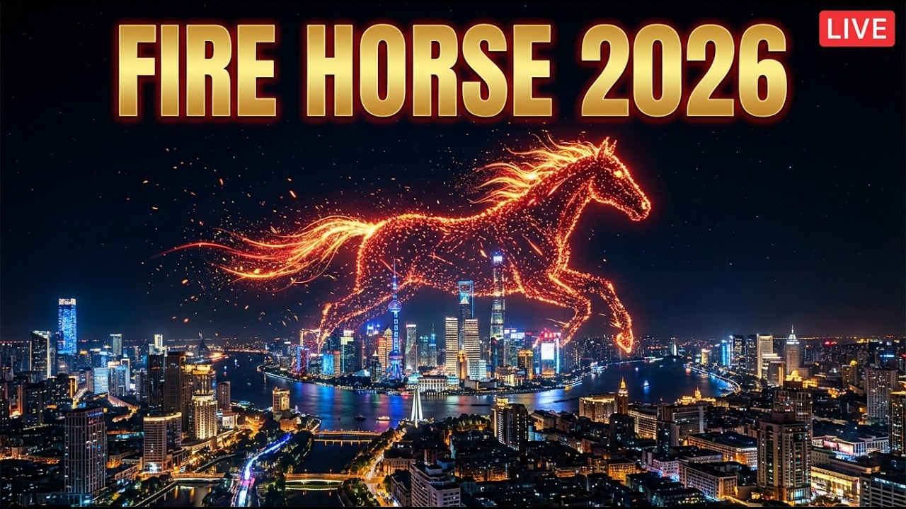 Fire Horse Drone Show 2026 Around the World 🐎 | Global Chinese New Year Sky Spectacle 24/7 Live