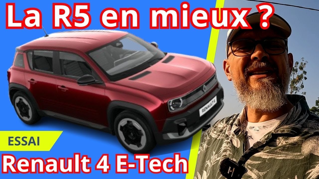 Essai Renault 4 E Tech. Est elle vraiment mieux que sa petite sœur la R5 ?