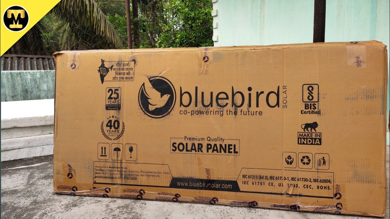 Bluebird 190 Watt Mono PERC Solar Unboxing & Key Features||