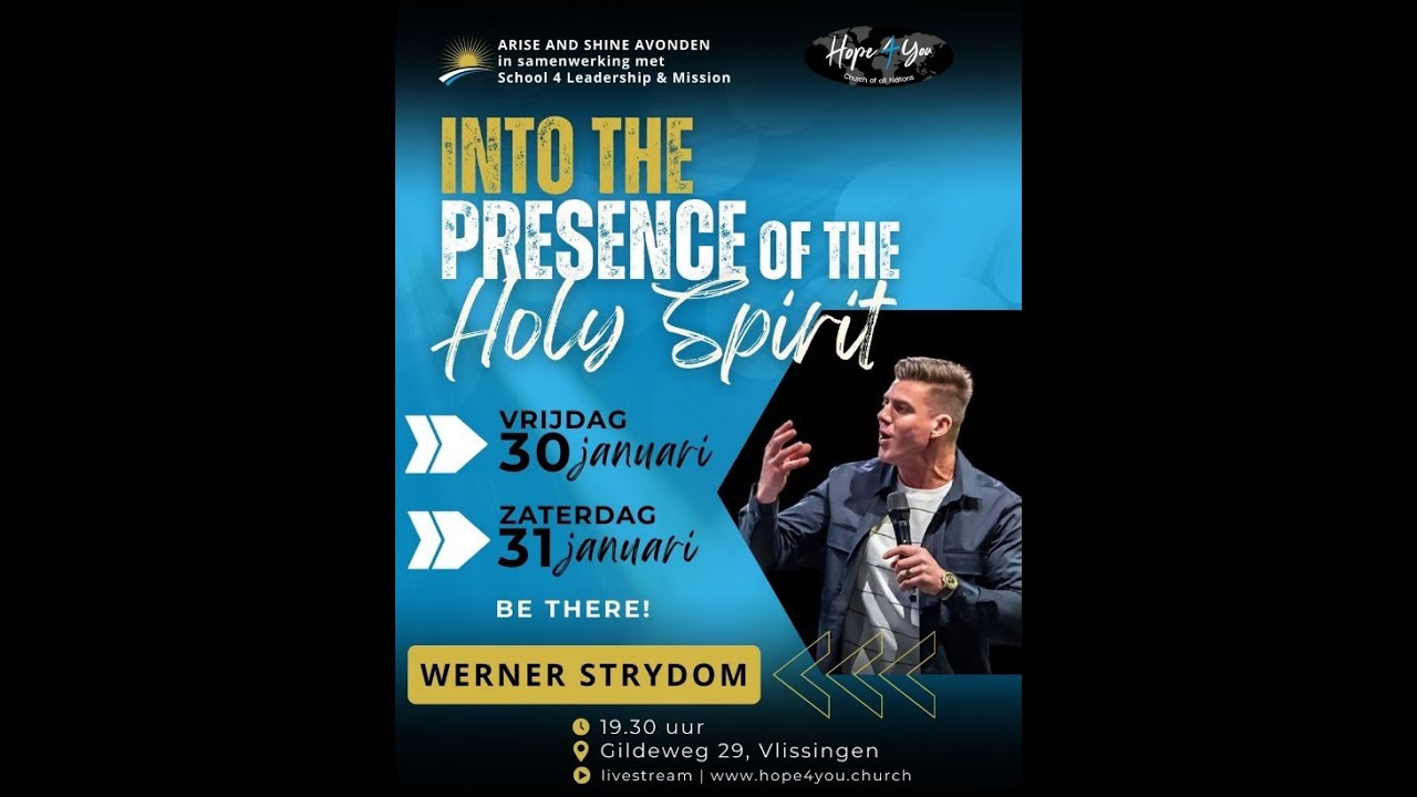 Into the Presence of the Holy Spirit | Werner Strydom | Hope4YouChurch | 31-01-2026