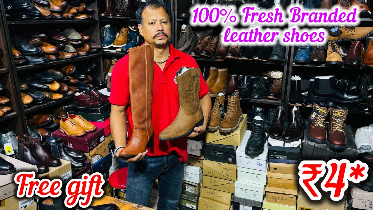 Branded original leather shoes | Export surplus warehouse in Delhi | Shoes market