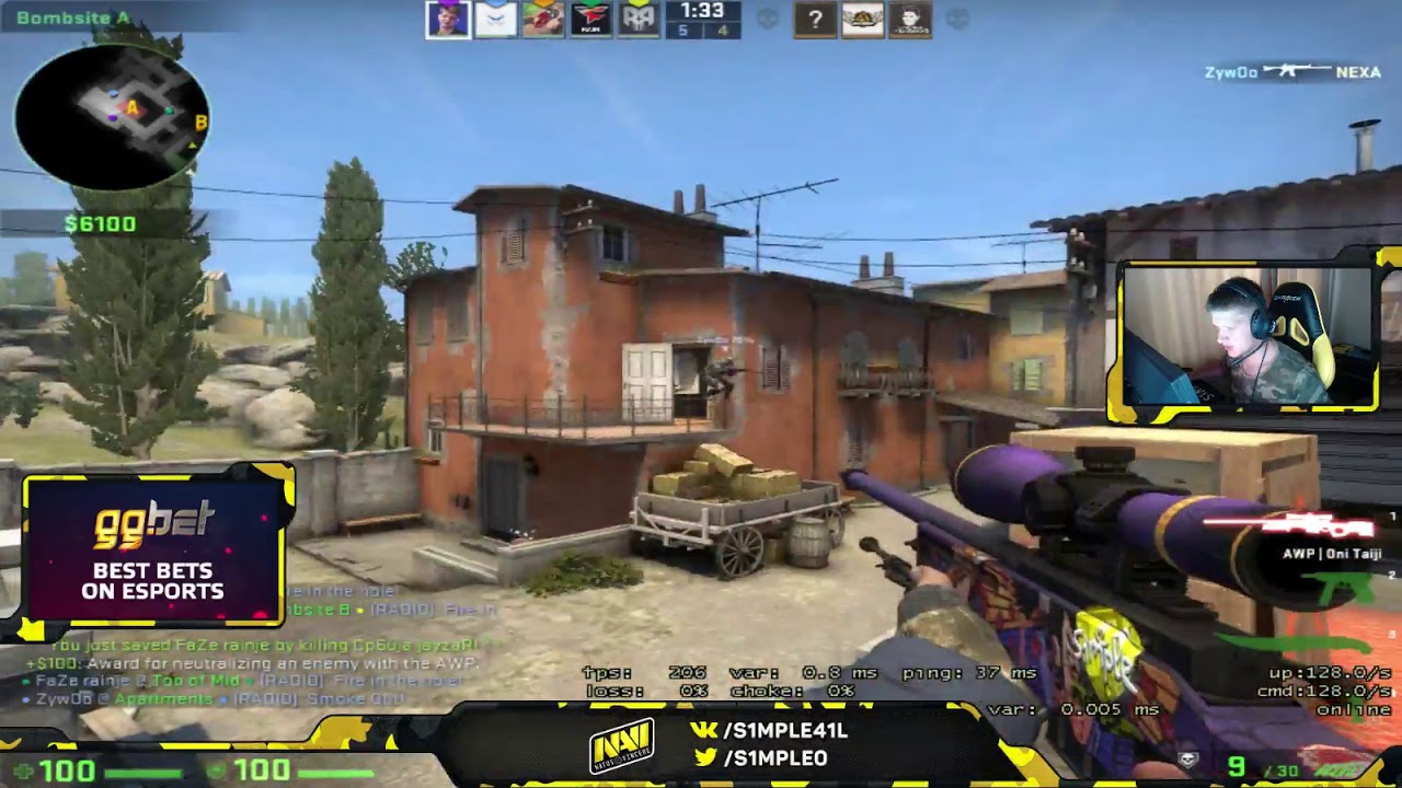 S1mple Plays Faceit Pug aug  13