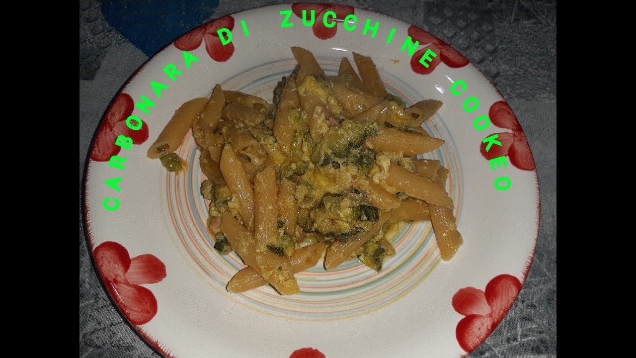 CARBONARA DI ZUCCHINE COOKEO