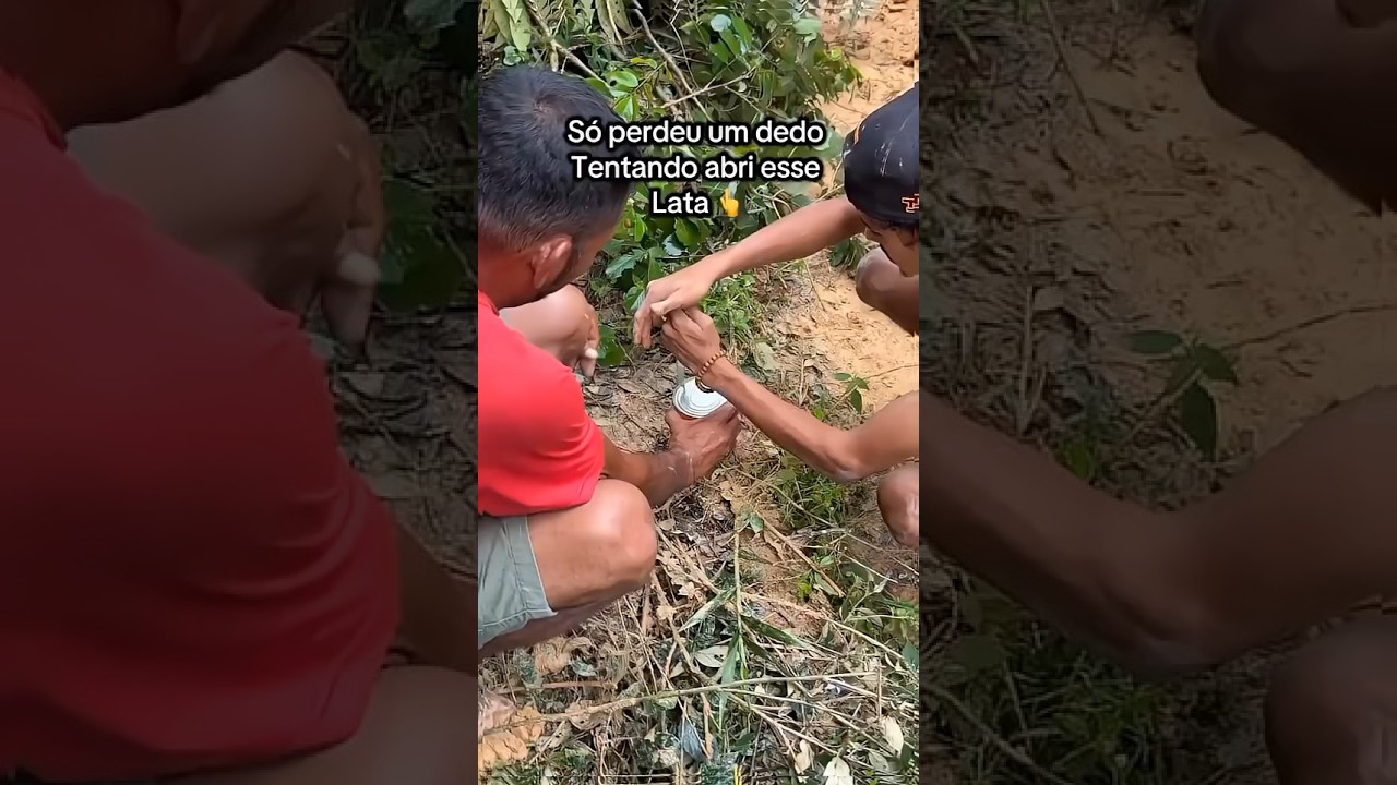 Só perdeu um dedo tentando abrir essa lata 😂