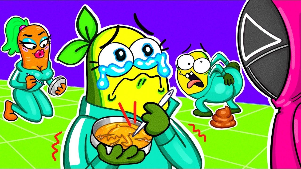 Squid Game Survival Challenge by Avocado Couple 🥑 Scary Maze & Zombies