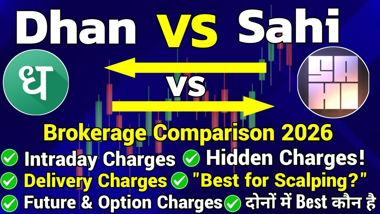 Dhan Vs Sahi Brokerage Charges 2026 | Sahi vs Dhan | Dhan Vs Sahi | Sahi app Brokerage Charges 