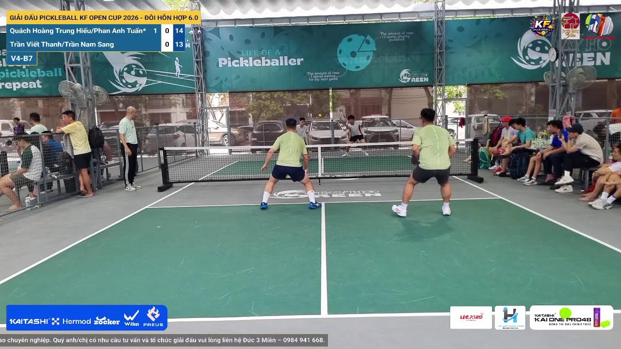 LIVE | GIẢI ĐẤU PICKLEBALL KF OPEN CUP 2026 - ĐÔI HỖN HỢP 6.0 | V4-B7