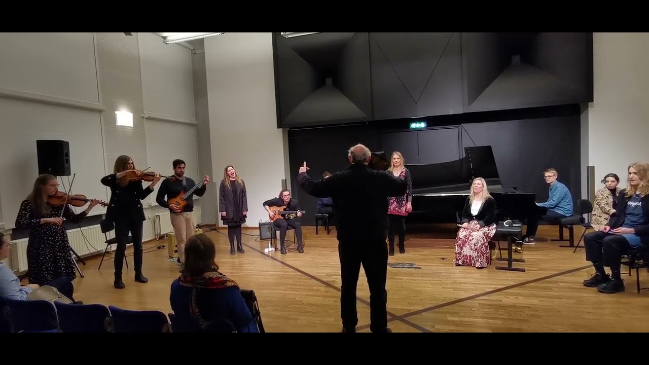 Large impro ensemble & Ch. Baumann in Chamber hall of EAMT 15.03.2024