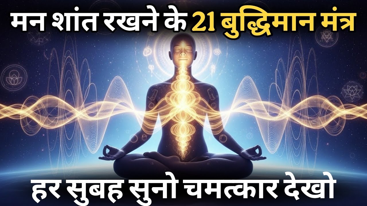 मन शांत रखने के 21 बुद्धिमान मंत्र | Overthinking & Stress से मुक्ति | Buddha Motivation Hindi