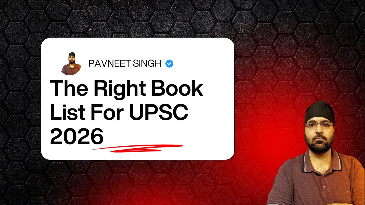 The Right Book List For UPSC For 2026