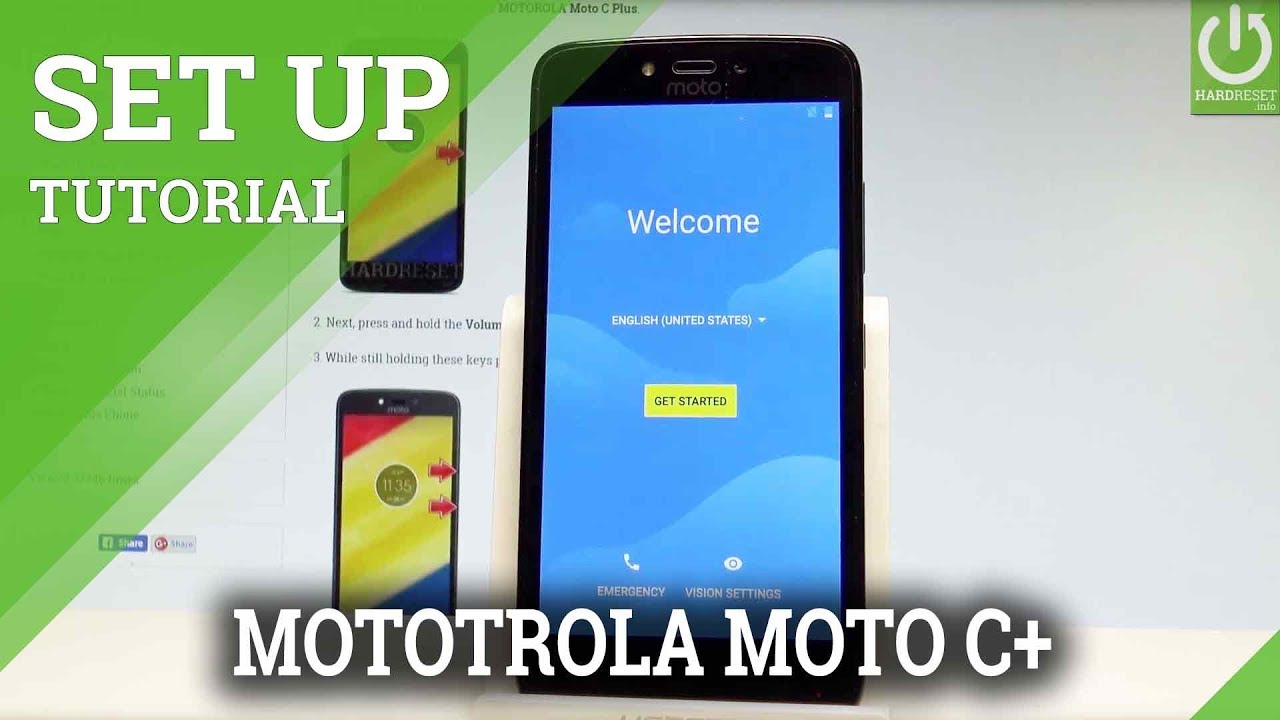Initialization Setup Process MOTOROLA Moto C Plus - Activation