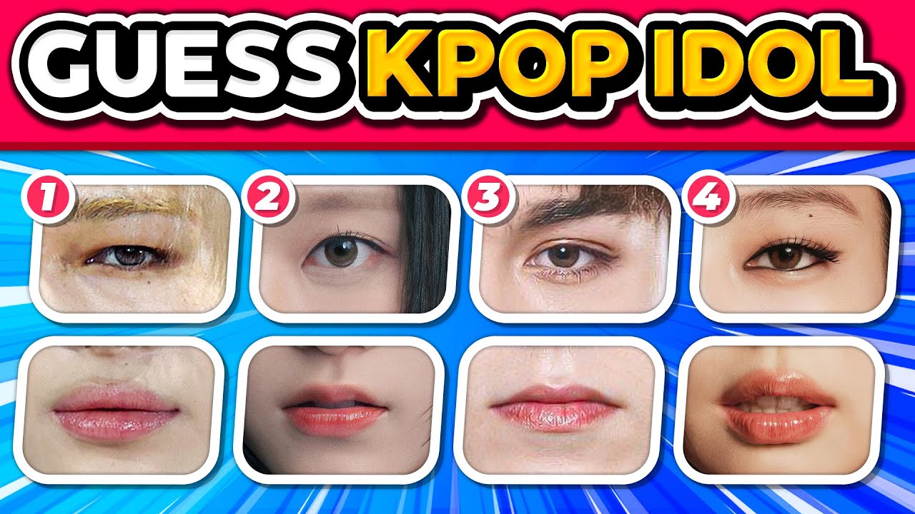CAN YOU GUESS THE IDOL JUST BY THEIR EYES & LIPS? 👀 PT.2 👄 ANSWER - KPOP QUIZ 💛