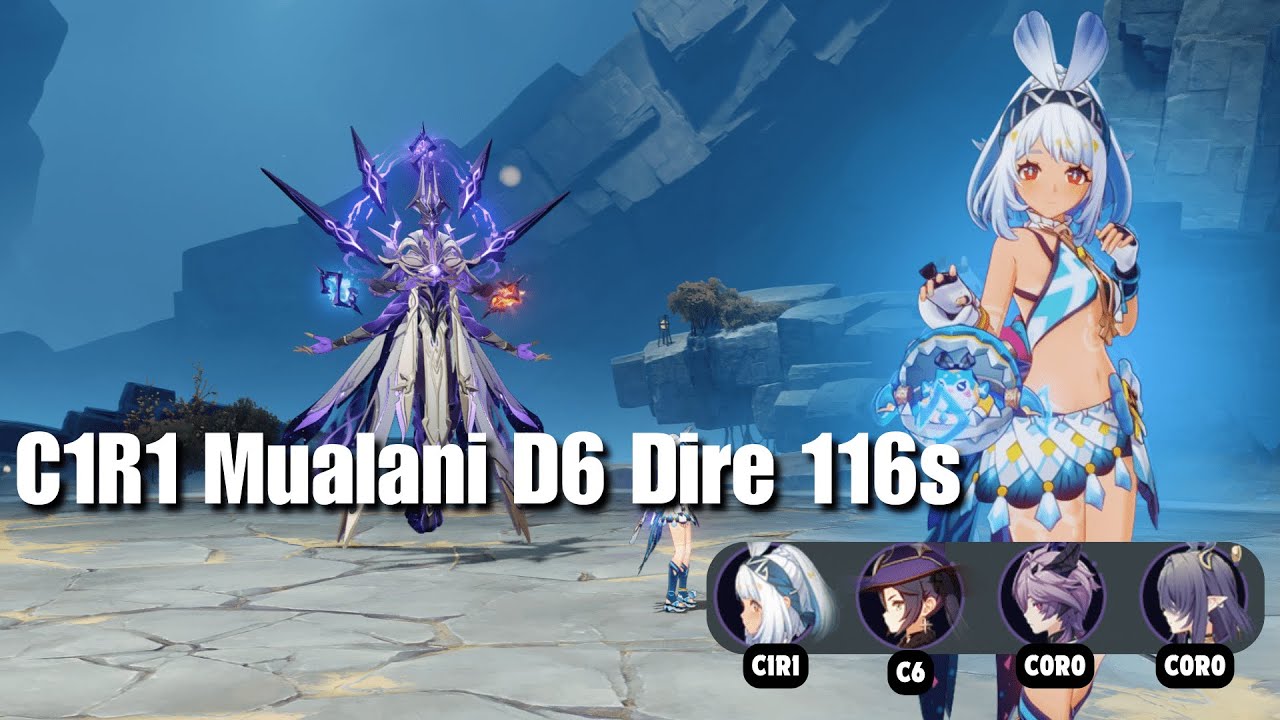 C1 R1 Mualani Dire 116s | 6.2 Luna 3 Stygian Onslaught | Genshin Impact