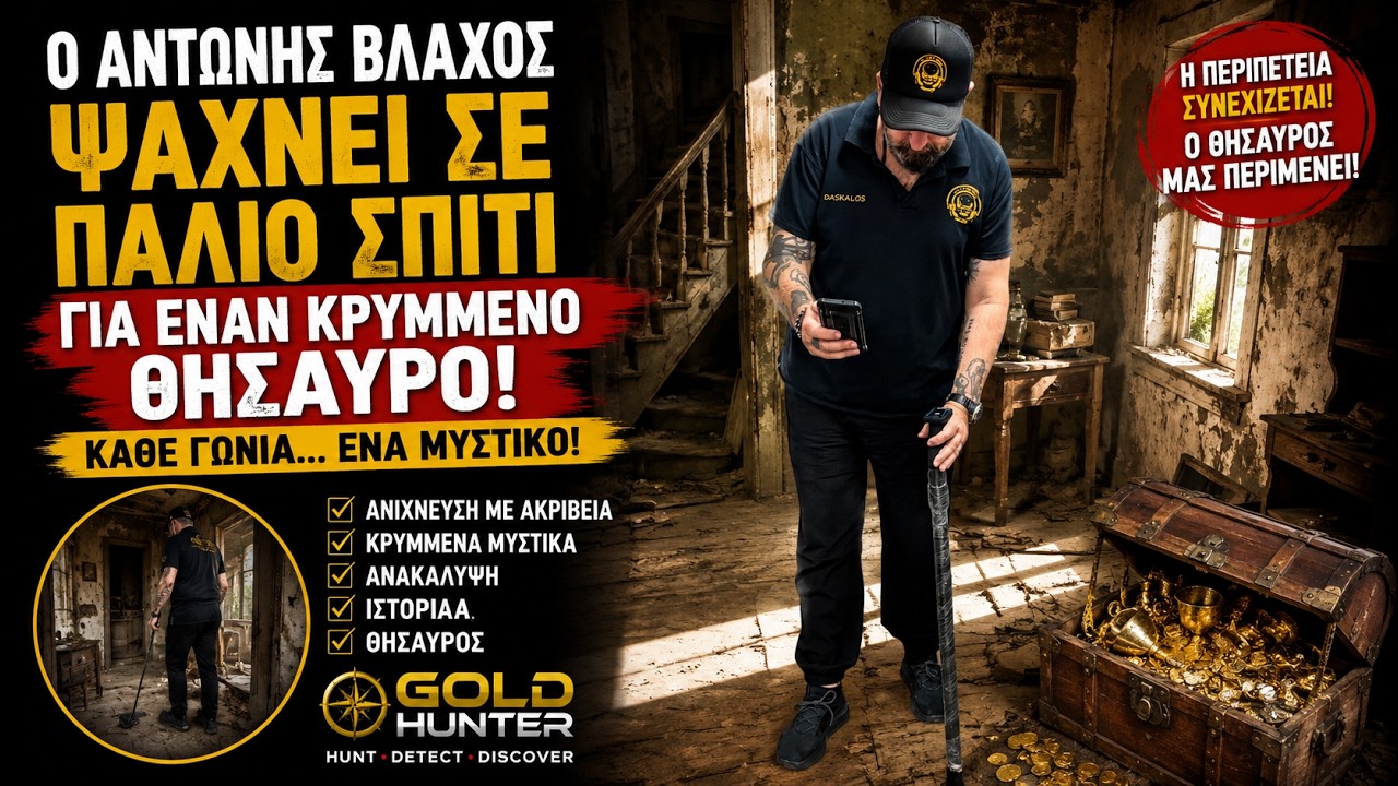 Ο Αντώνης Βλάχος ψάχνει σε παλιό σπίτι για έναν κρυμμένο θησαυρό