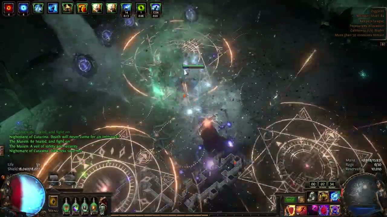 PoE 3.27 - Hierophant KBoC Mana Stacker Showcase - T17 Containment Strongbox Farm