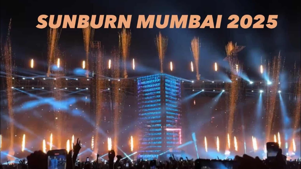 Sunburn 2025 Festival From Mumbai #sunburn #live  #2025 #mumbai #davidguetta #allanwalker 
