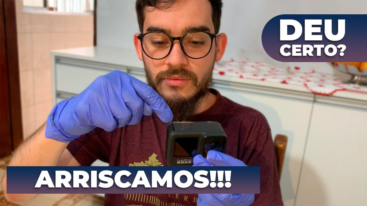 CONSERTAMOS a nossa GOPRO HERO 9 em CASA | TROCA da tela LCD TRASEIRA