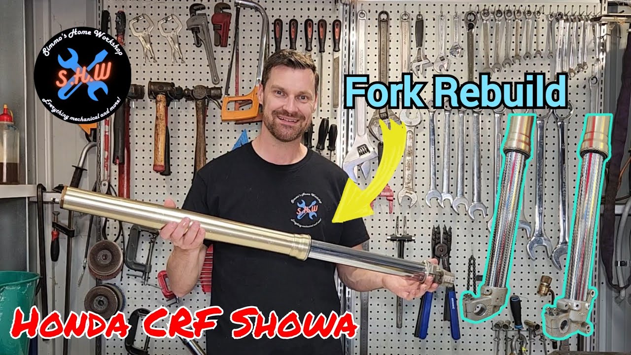 Dirt bike fork rebuild | Honda CRF450 Showa 47mm - No special tools needed!