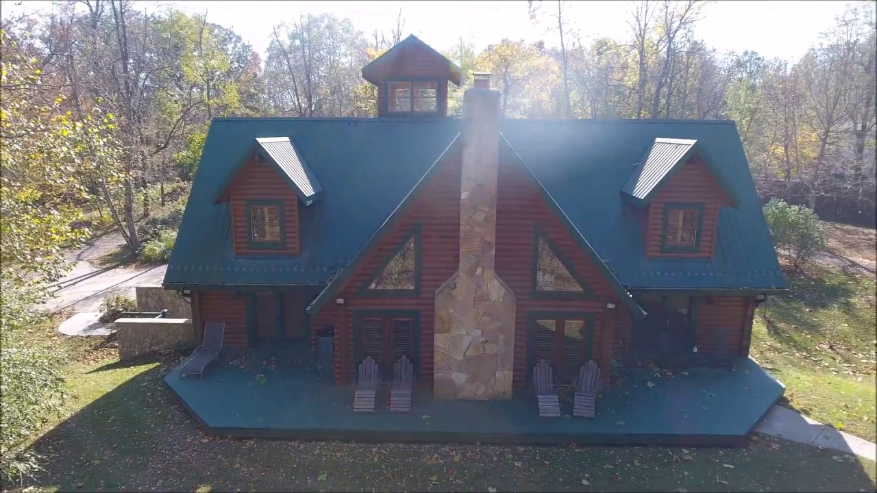 Log Cabin Home for Sale Cincinnati Dayton Southwest Ohio 5788 Edwardsville Road Ohio