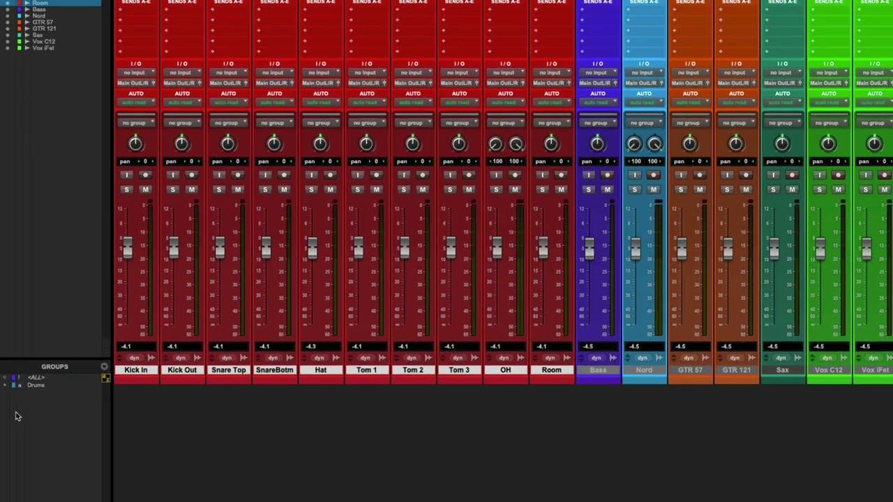 Pro Tools- Mix Groups