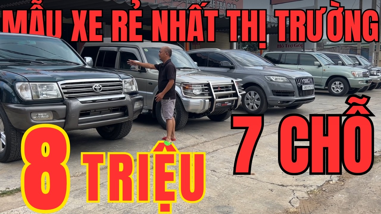 B&Aacute;O GI&Aacute; TỔNG HỢP XE &Ocirc; T&Ocirc; CŨ GI&Aacute; RẺ MỚI VỀ 7 CHỖ TOYOTA Land Cruiser Mitsubishi Pajero ..GI&Aacute; SI&Ecirc;U RẺ