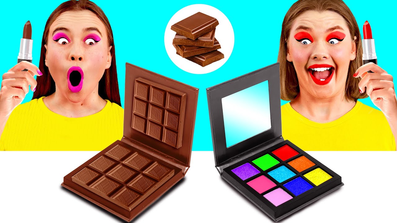 Real Food vs Chocolate Food Challenge | Funny Situations by BaRaFun Gold Challenge