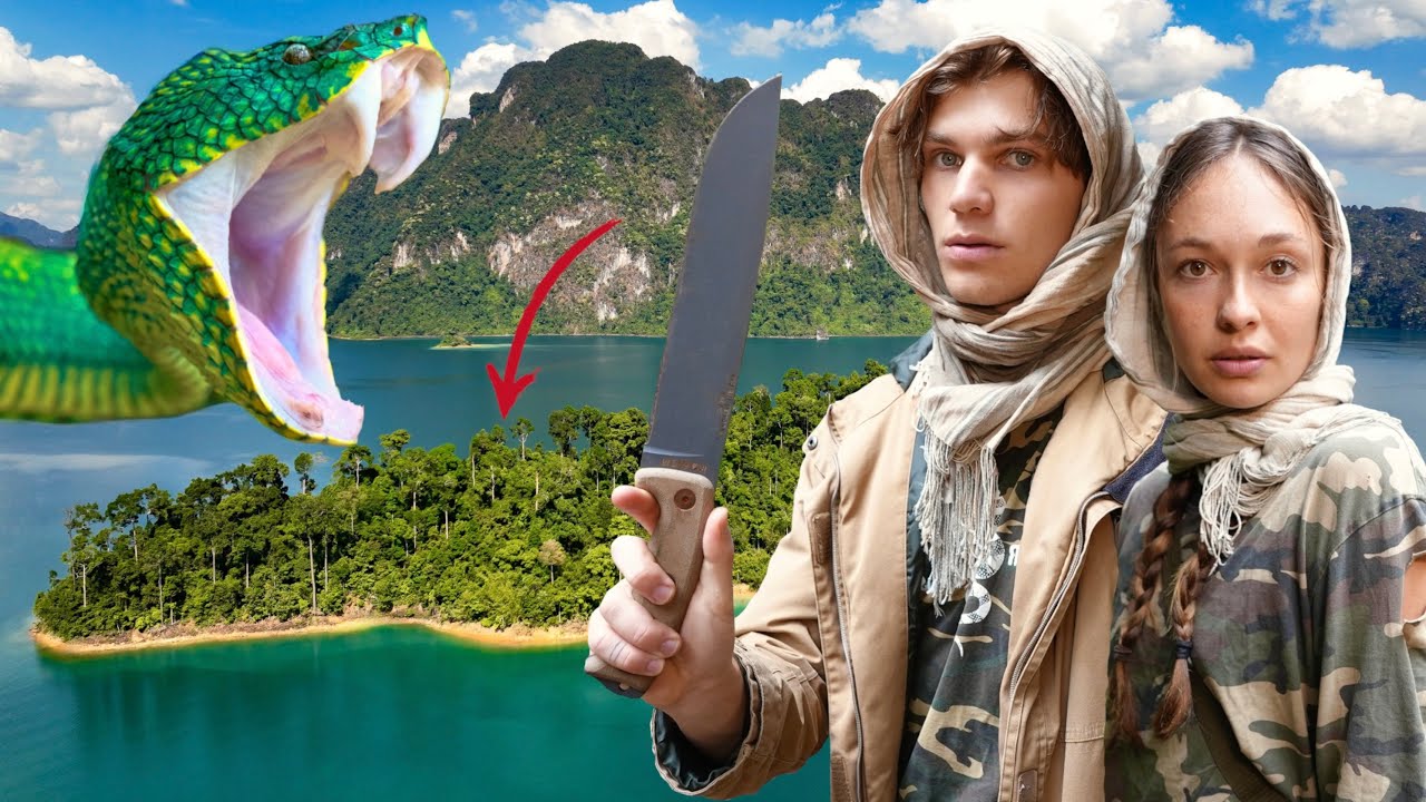 We Survived 7 DAYS on Snake Island | No Food, Water or Shelter Pt.2