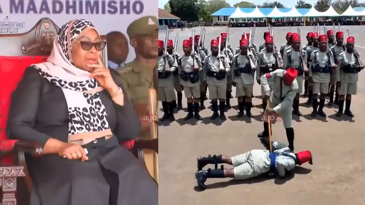 MBWEMBWE ZA ASKARI TARABUSHI AMCHARAZA VIBOKO MWENZAKE MBELE YA RAIS SAMIA