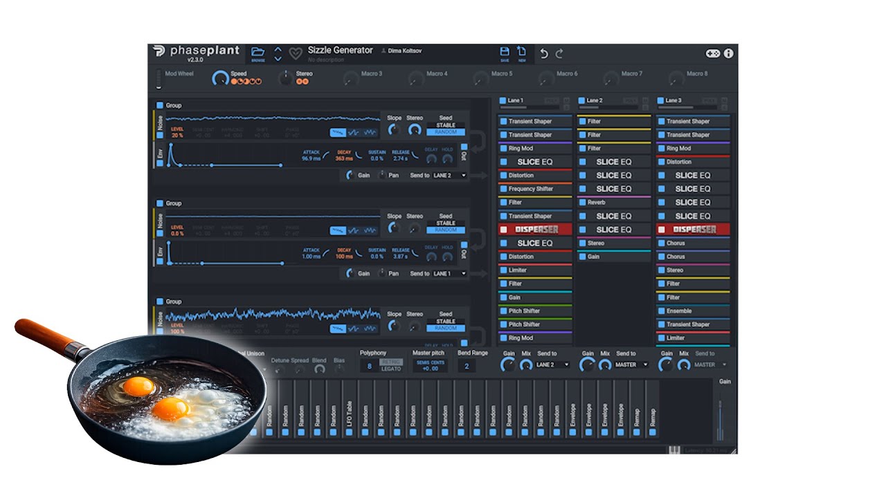 Sizzle Effect Generator in Phase Plant