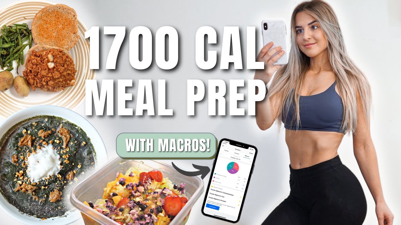 1700 Calorie Meal Plan Full Macro Meal Prep | Step by Step