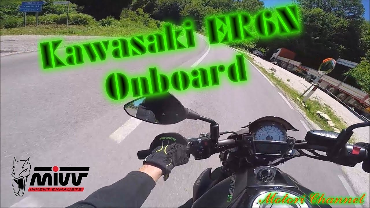 Kawasaki ER6N Onboard MIVV PURE SOUND - Capute Urbino onboard