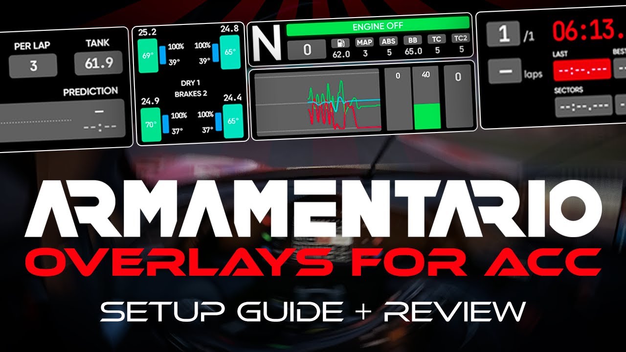 Armamentario Overlays for Assetto Corsa Competizione [ Setup Guide and Review ]