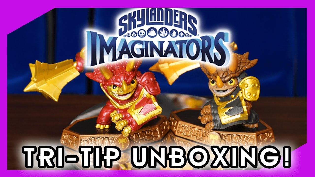 UNBOXING: Tri Tip & Legendary Tri Tip figures for Skylanders Imaginators