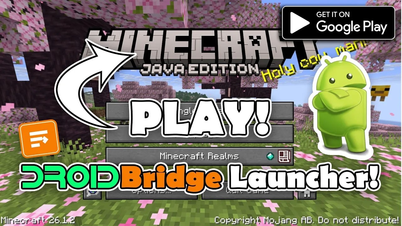 Как играть в Java Minecraft на Android в 2026 году с помощью лаунчера DroidBridge