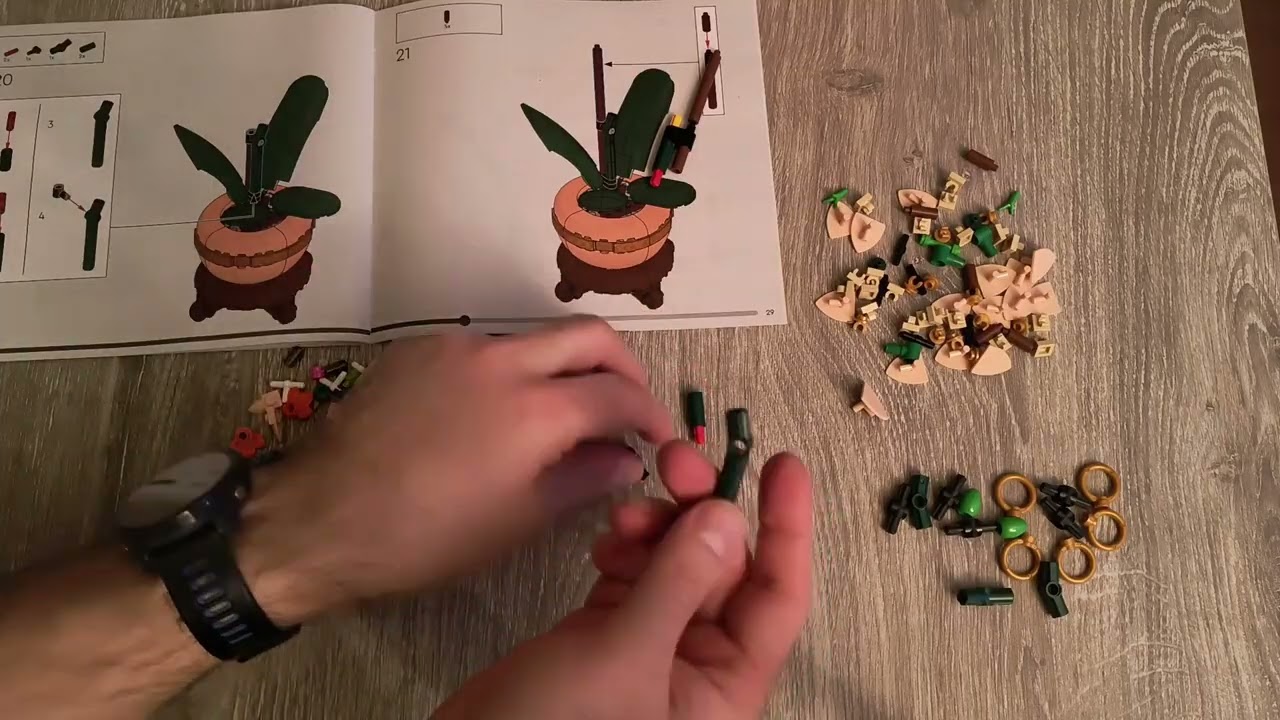 Building LEGO Mini Orchid