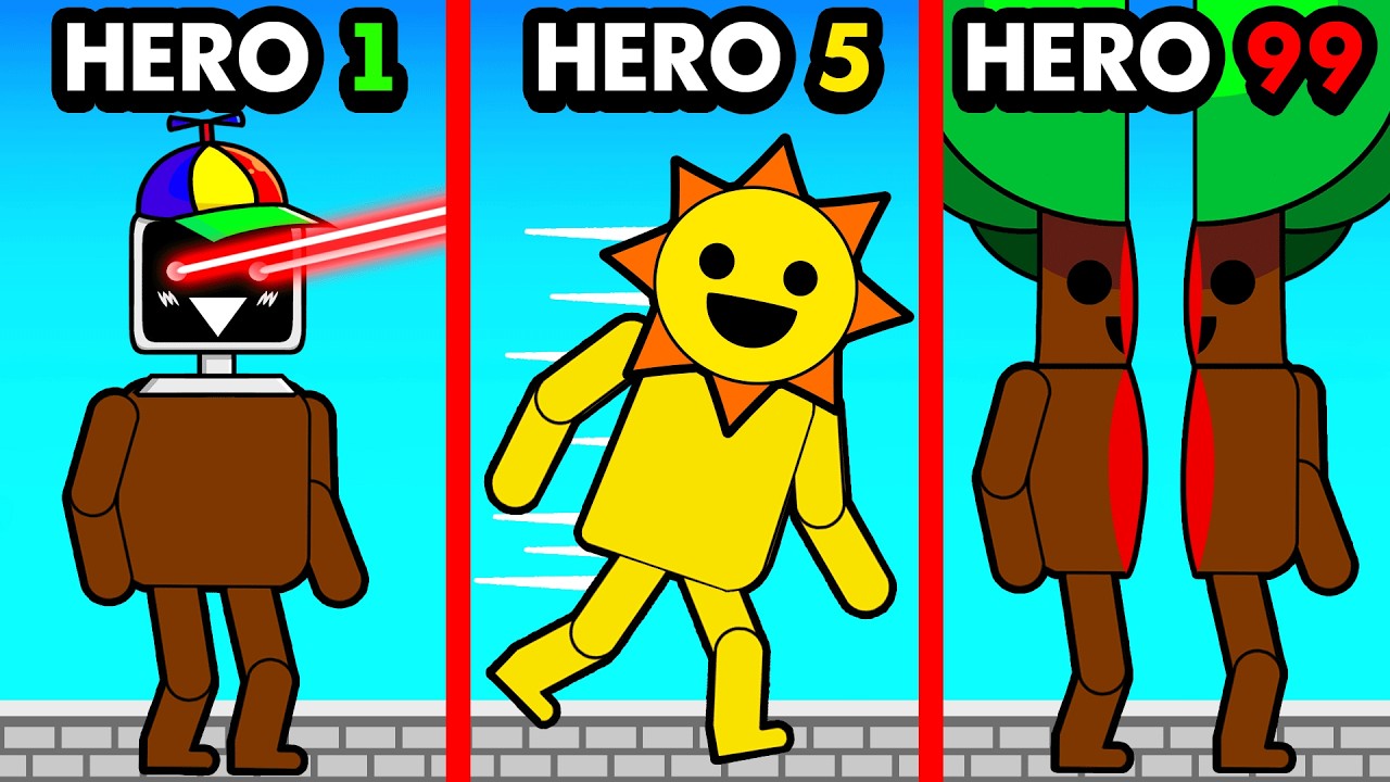Upgrading SECRET SPRUNKI Super Heroes