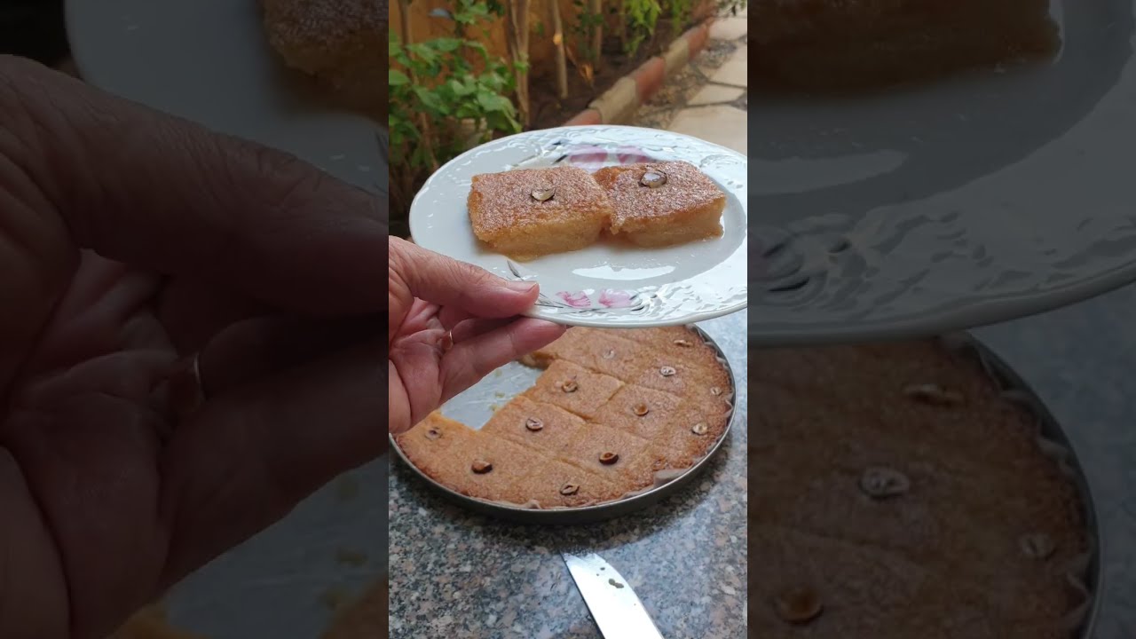 بسبوسه المحلات ❗باسرار لاول مرة تسمعيها ❗  مرمله وبطعم وقوام احسن من الجاهزه