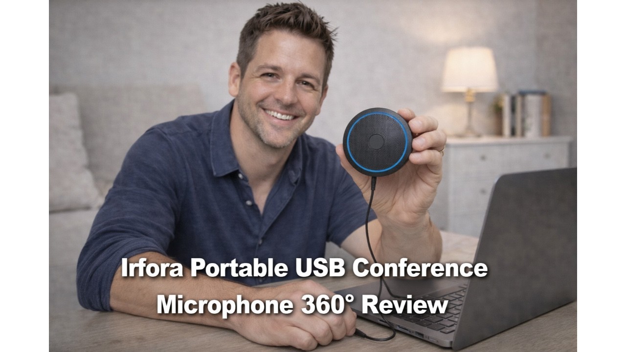 🎤 Irfora Portable USB Conference Microphone 360° Review 🔊