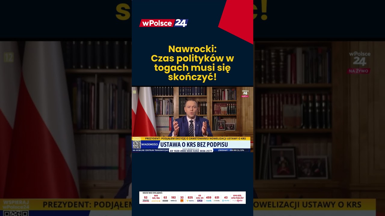 Prezydent Nawrocki wprost: Czas polityk&oacute;w w togach musi się skończyć!