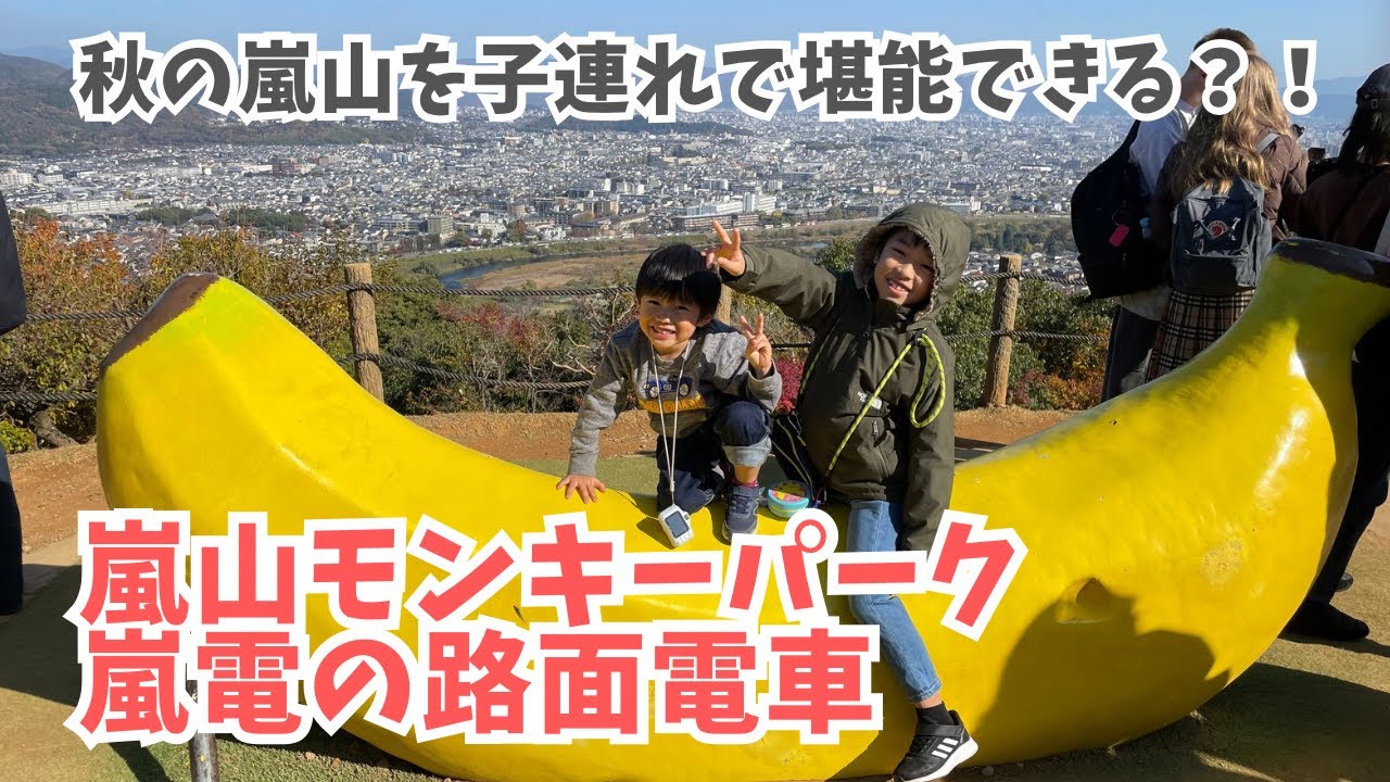 【子連れ京都観光】秋の嵐山にこどもたちと行く〜モンキーパークからの嵐電の旅 - Arashiyama, Kyoto with Kids