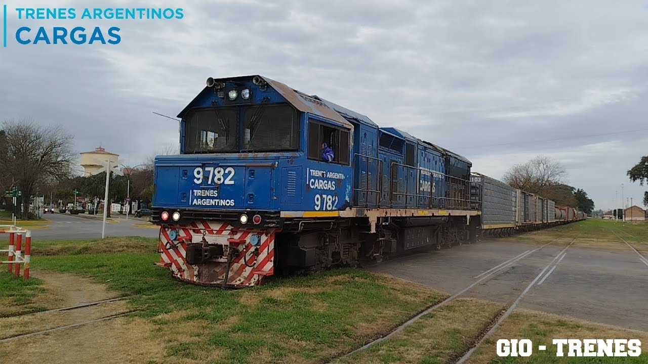 Tren cargado del Belgrano Cargas saliendo de Pino de San Lorenzo 📣