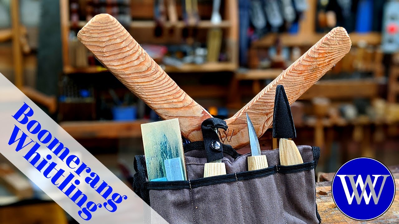 Whittling a Boomerang With Just Basic Tools