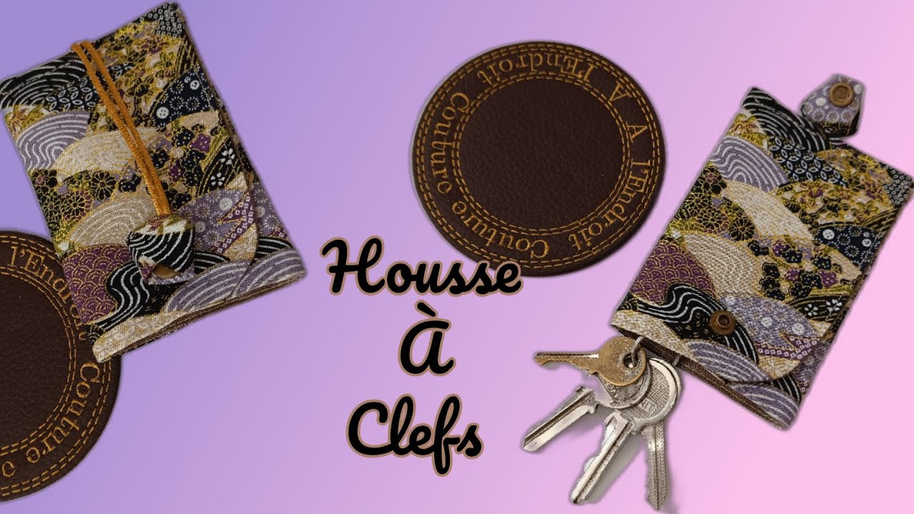 Comment faire un porte clé housse ,couture facile