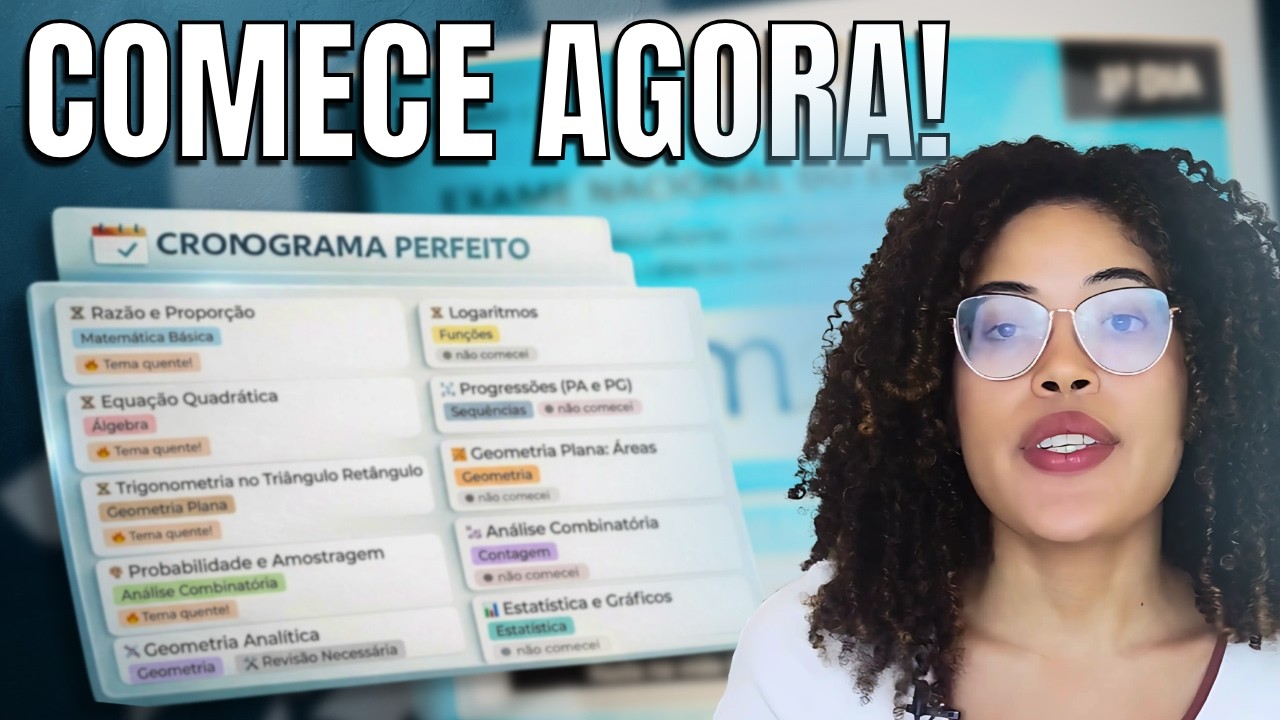 Quais assuntos de matemática estudar para o ENEM 2025