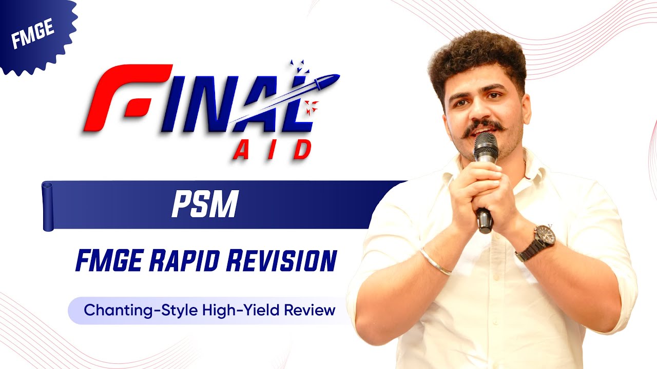 FMGE PSM Final Aid Chanting 🗣️📖 | One-Shot Rapid Revision for Exam Day | Dr. Paras ✅🔥